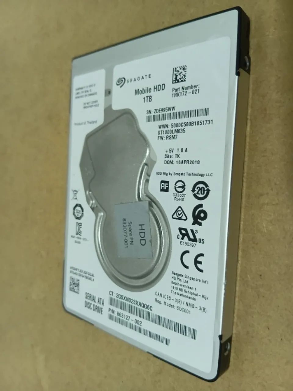 HDD  interno Seagate Mobile  1Tb + Case Externo
