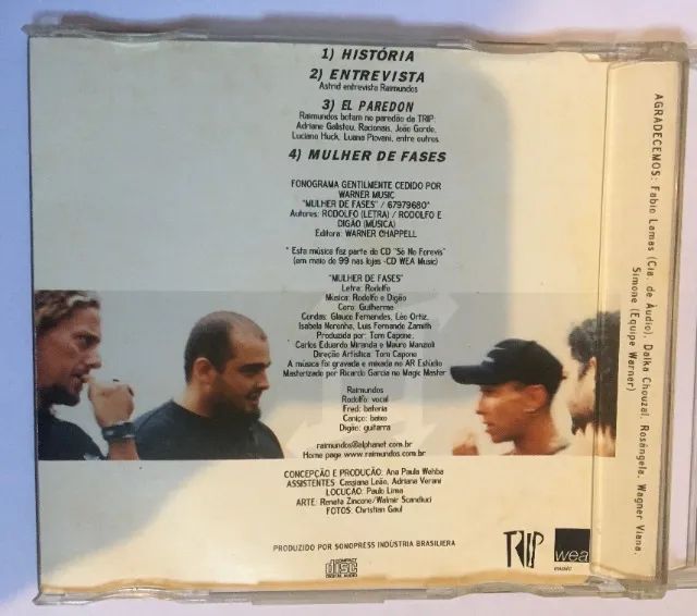 CD Raimundos - Mulher de fases - single (1999) - Foto 2