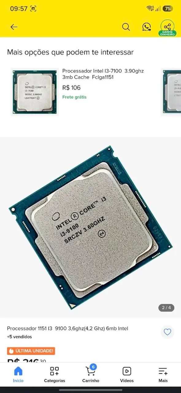 I3 9100 excelente - Foto 2