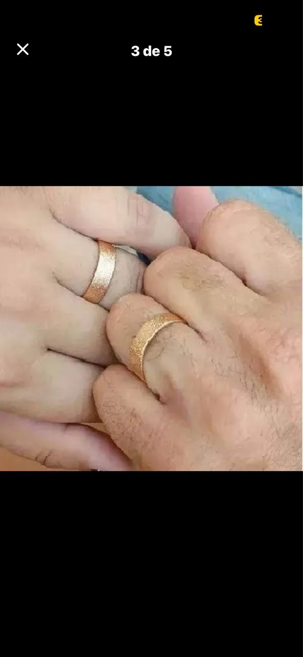 Par de aliança Romanel 18k - Foto 4