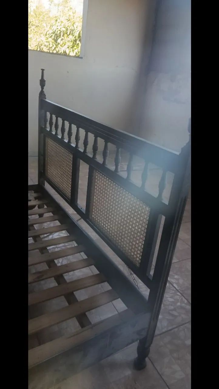 Cama de casal (madeira de elevada qualidade) - Foto 4