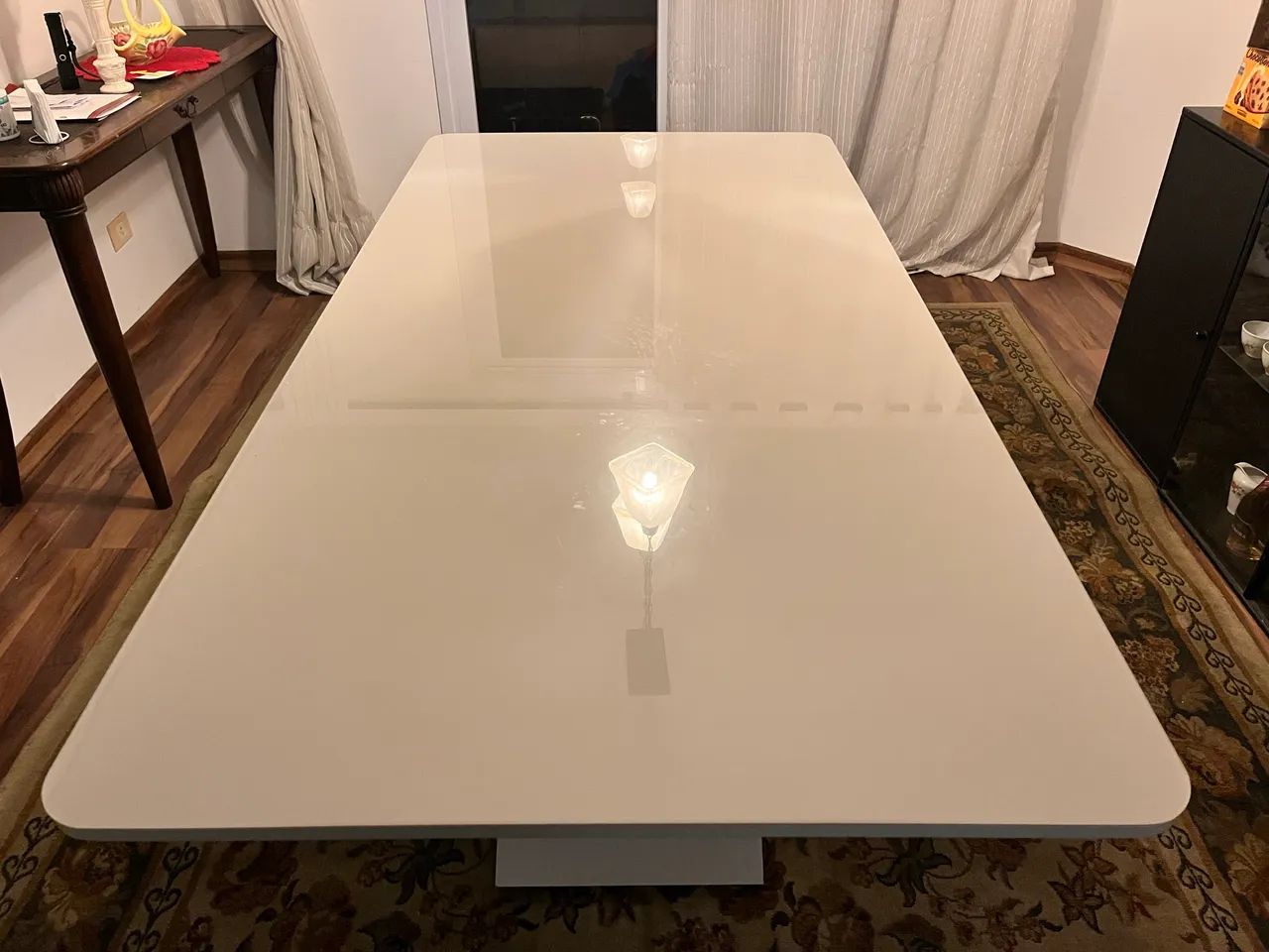 Mesa de jantar grande 6 lugares com 6 cadeiras (1,80x90)