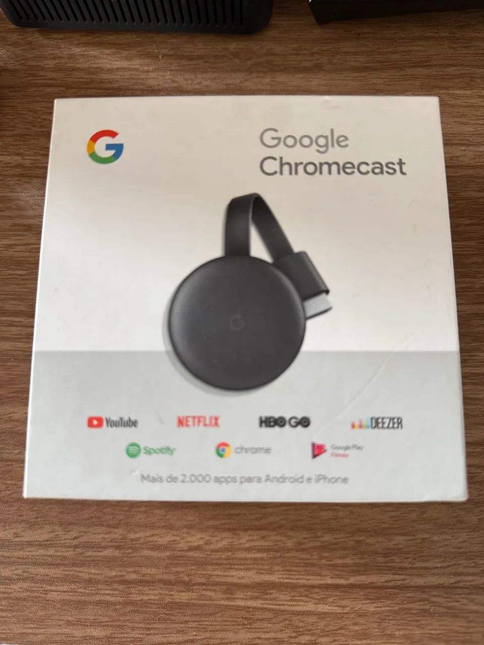 Vendo chromecast estado de novo original da Google valor 220,00