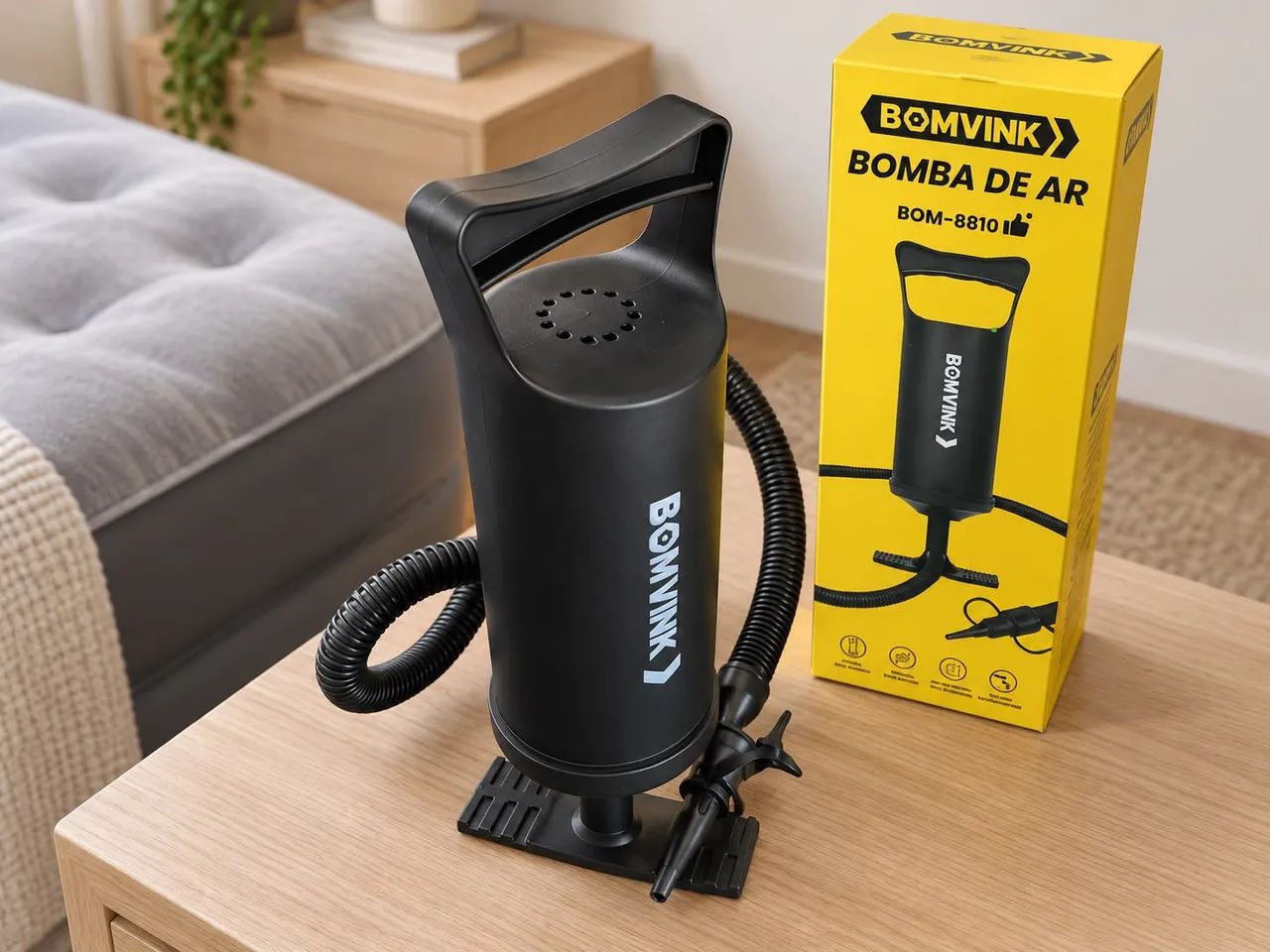 Bomba de Ar Para Colchão Inflável  - Foto 5
