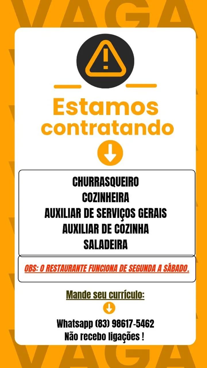 Vagas de emprego 