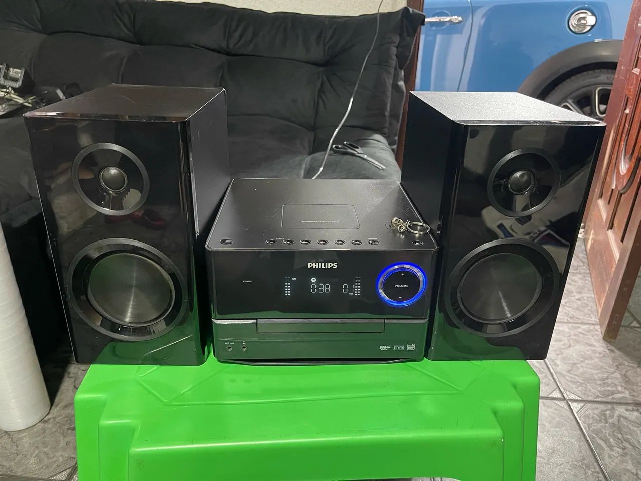 Micro System Philips MCM3000 Preto com USB, Rádio 100W RMS - Foto 4