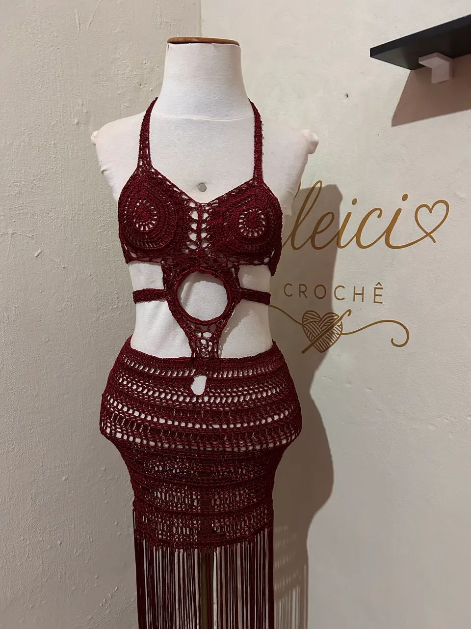 Vestido em crochê 