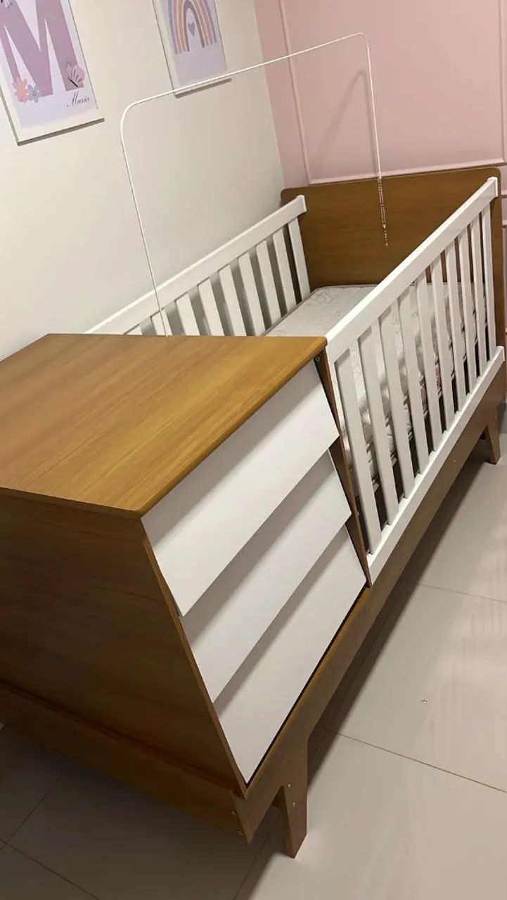 Berço com colchão e gaveteiro - Foto 2