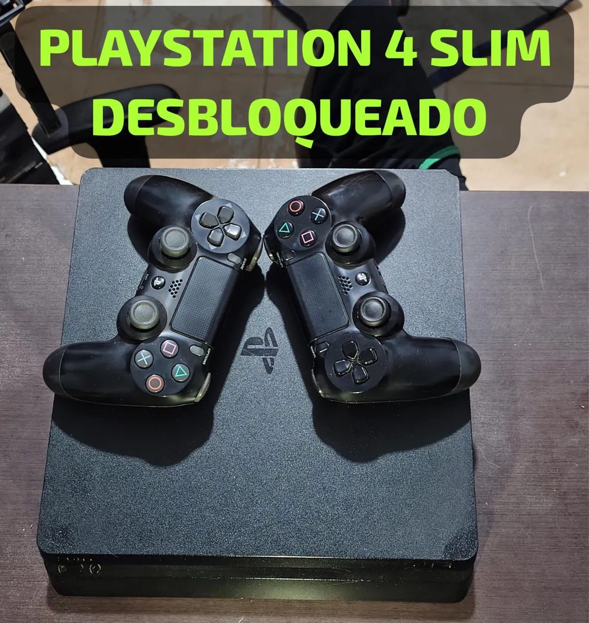 PlayStation 4 slim com 10 jogos