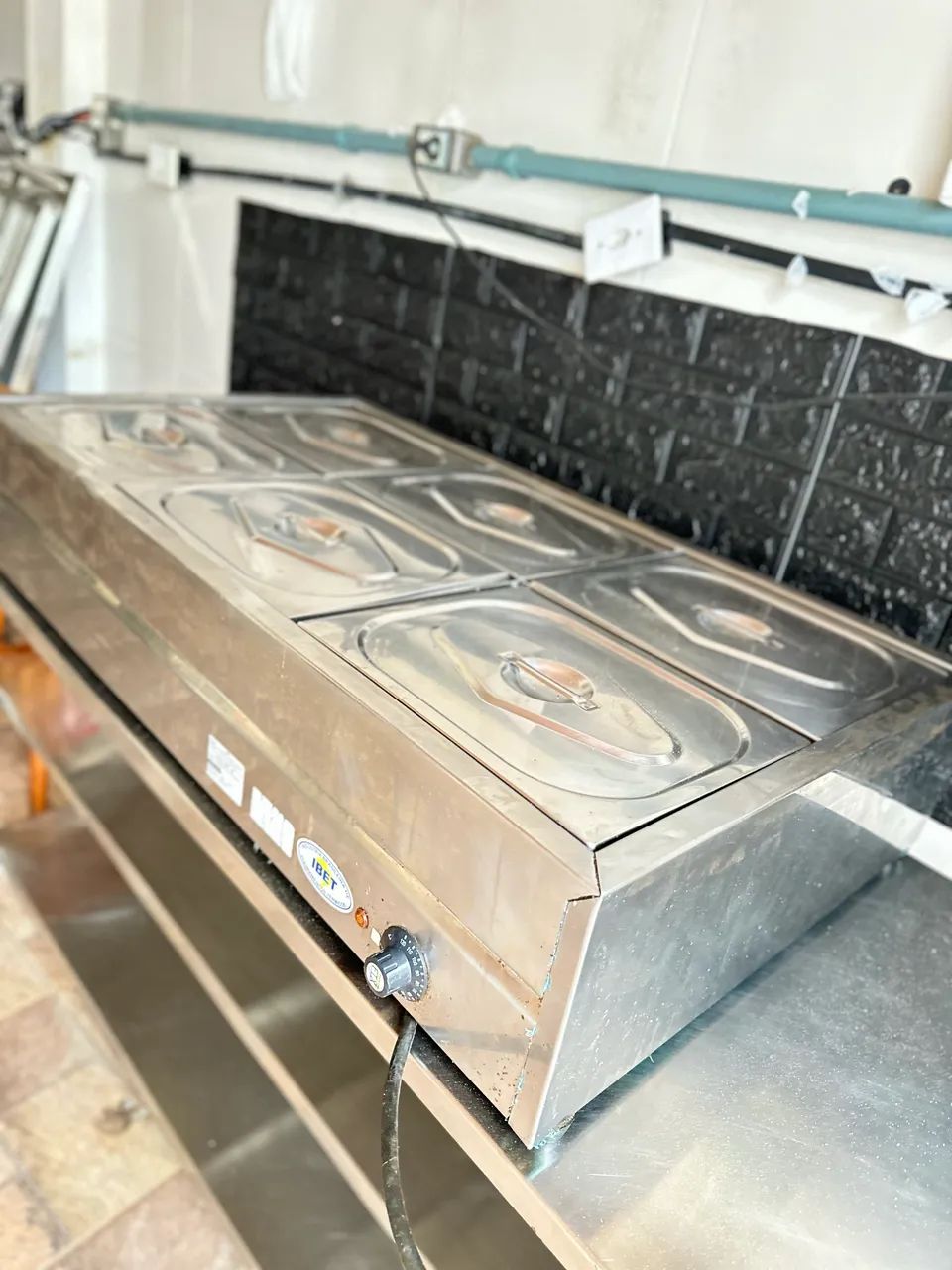 Buffet de mesa 6 Cubas quentes