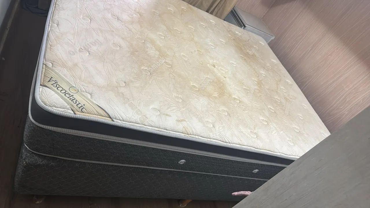 CAMA PALLACE BLACK HERVAL + BOX BIPARTIDO - Foto 3