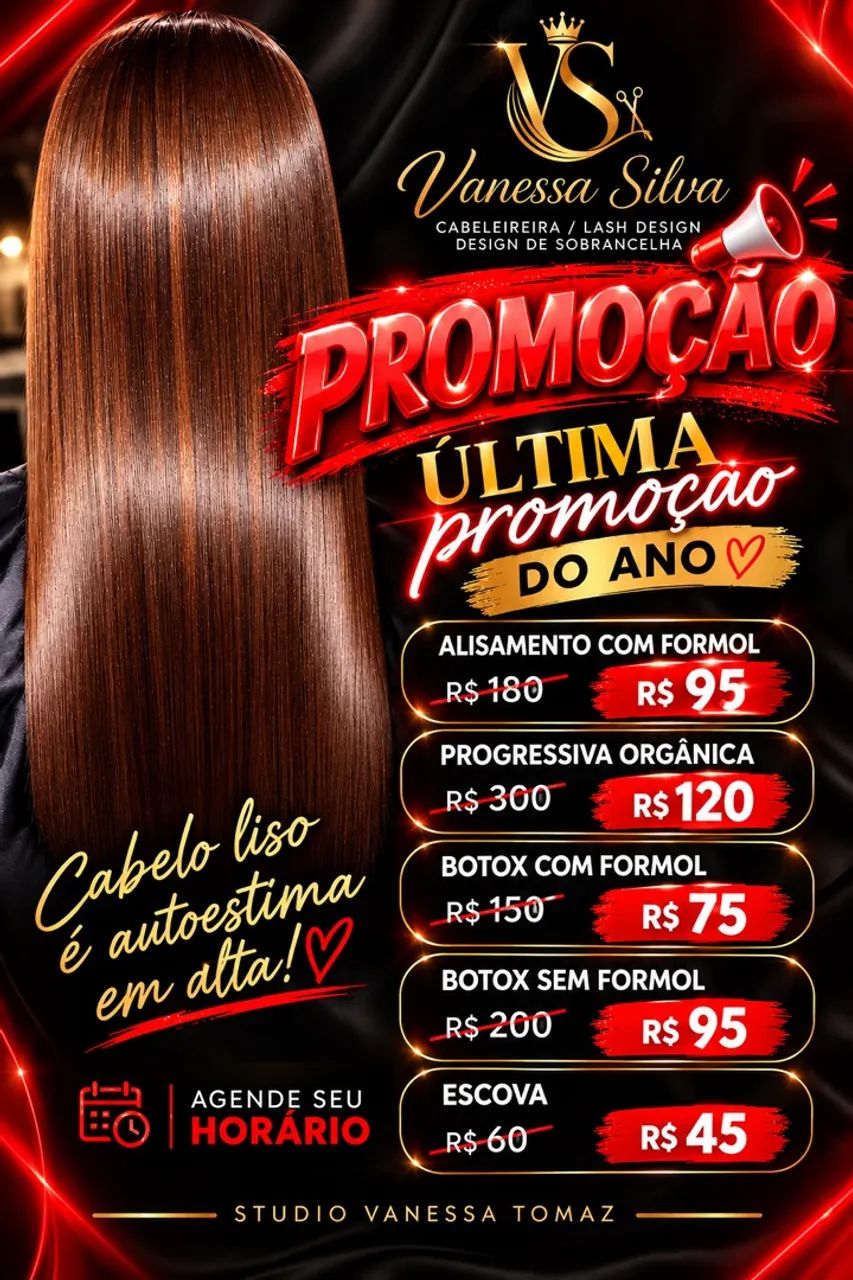 Promoção salão de beleza