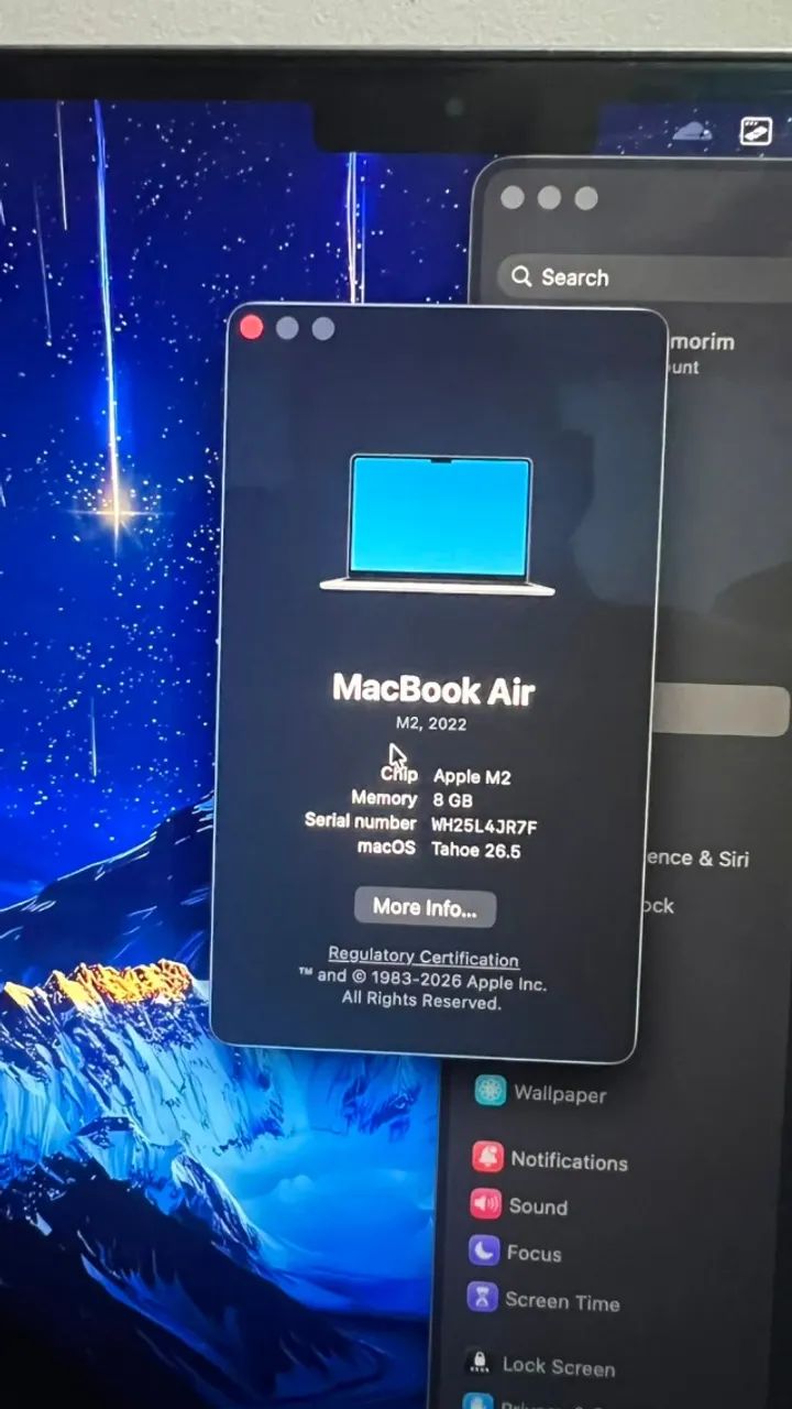 MacBook Air M2 15.3 | 256 SSD 8gb de ram | impecável - Foto 5