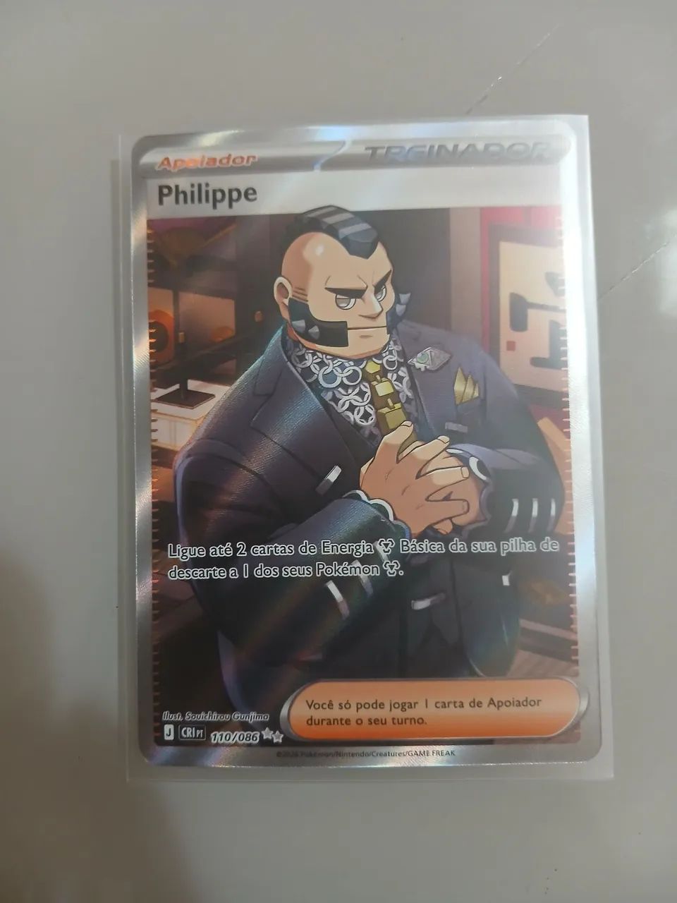 Carta Pokemon Colecionável Philippe Full Art