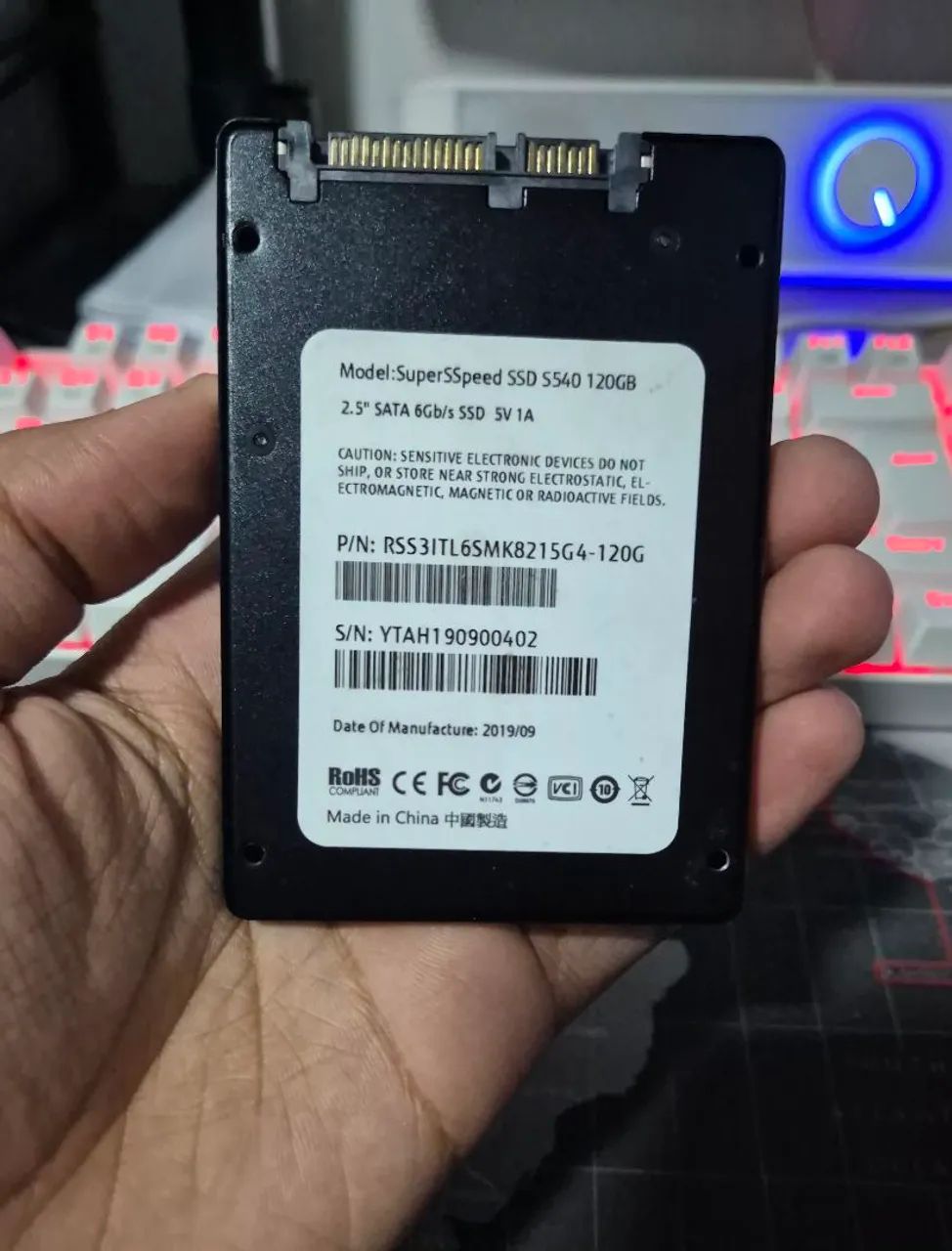 SSD 120 GB - Em ÓTIMO Estado