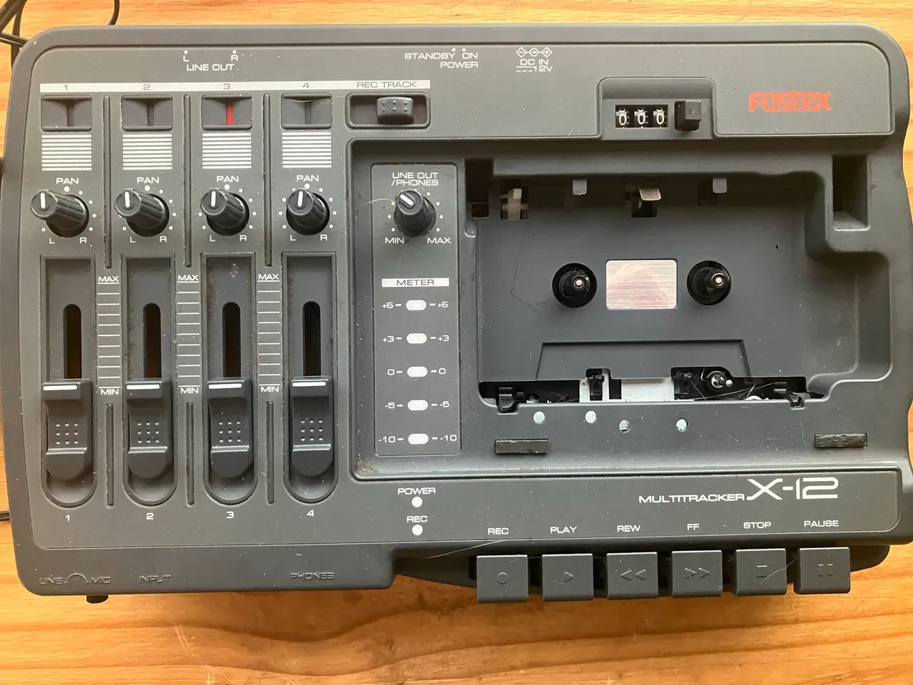 Gravador Cassete Multitrack Fostex X-12 - Instrumentos musicais