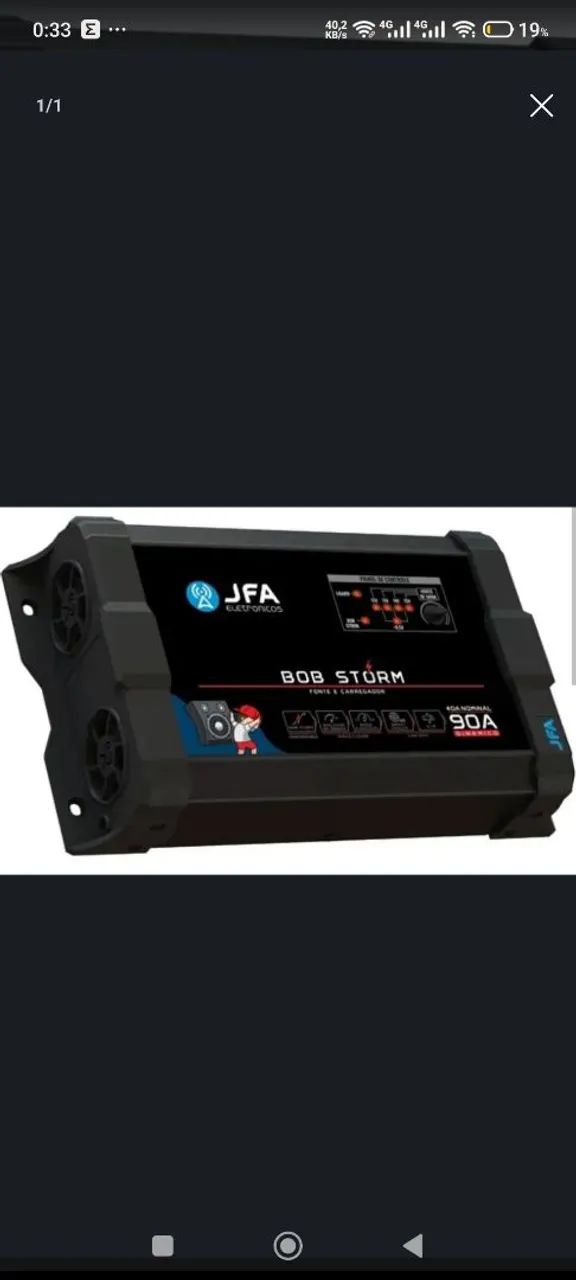 JFA 90-amp power supply, nearly new, used for only 4 months, with invoice.