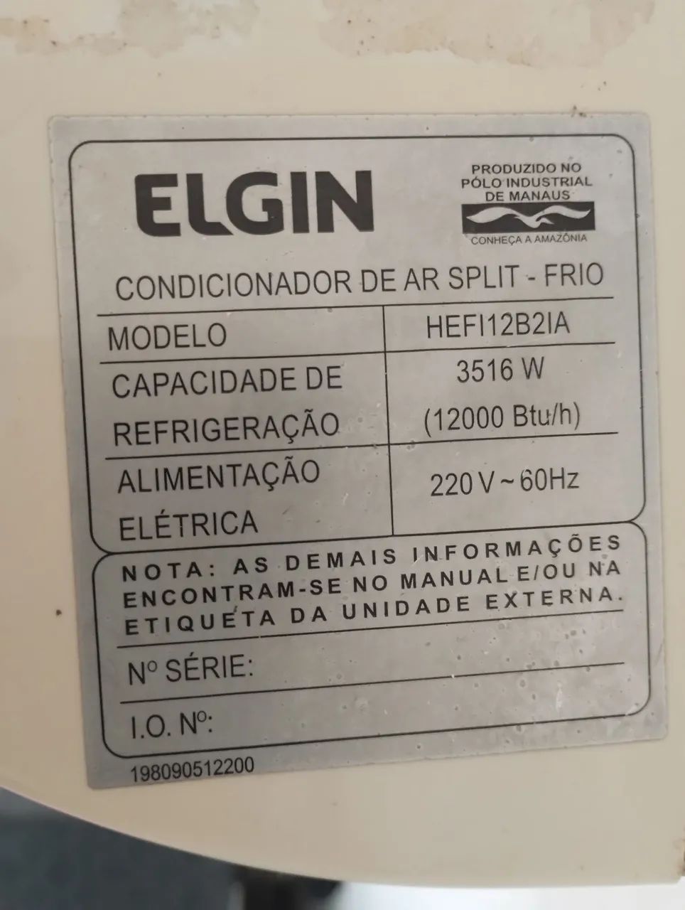 Central de ar Elgin 12 btus  - Foto 2