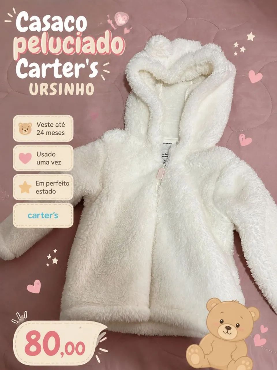 Casaco ursinho Carter's 