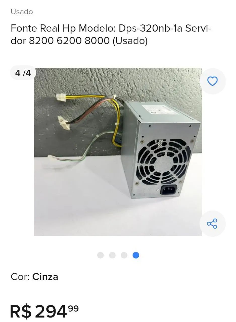Fonte Hp servidor