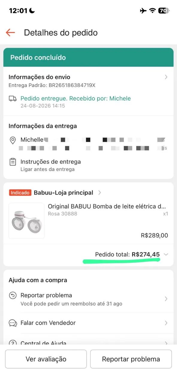 Bomba Elétrica Babuu Original - Nova, Nunca Usada  - Foto 3