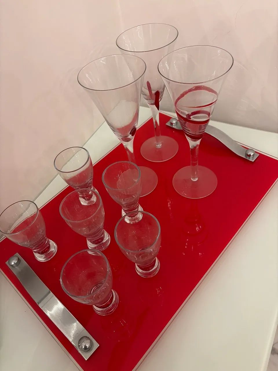 Bandeja com copos para decoração  - Foto 4