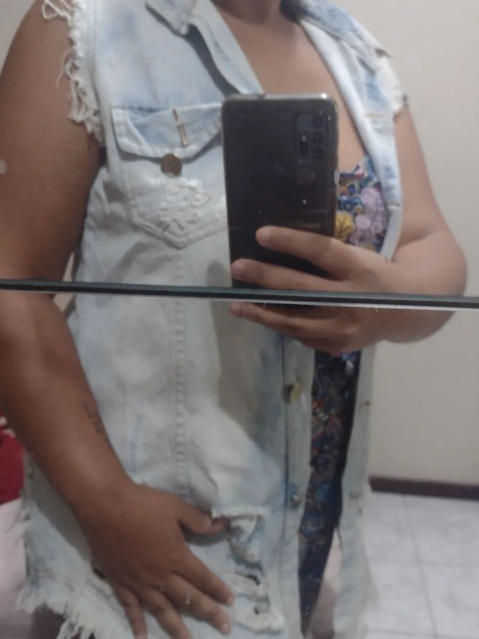 Colete jeans claro - Foto 4