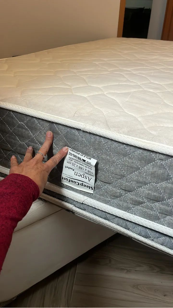 Cama Baú Solteiro Viúva com cabeceira de madeira  - Foto 4