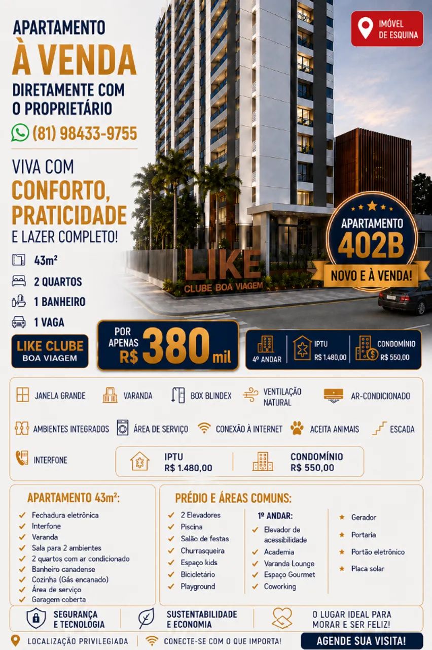 Apartamento em Boa Viagem 