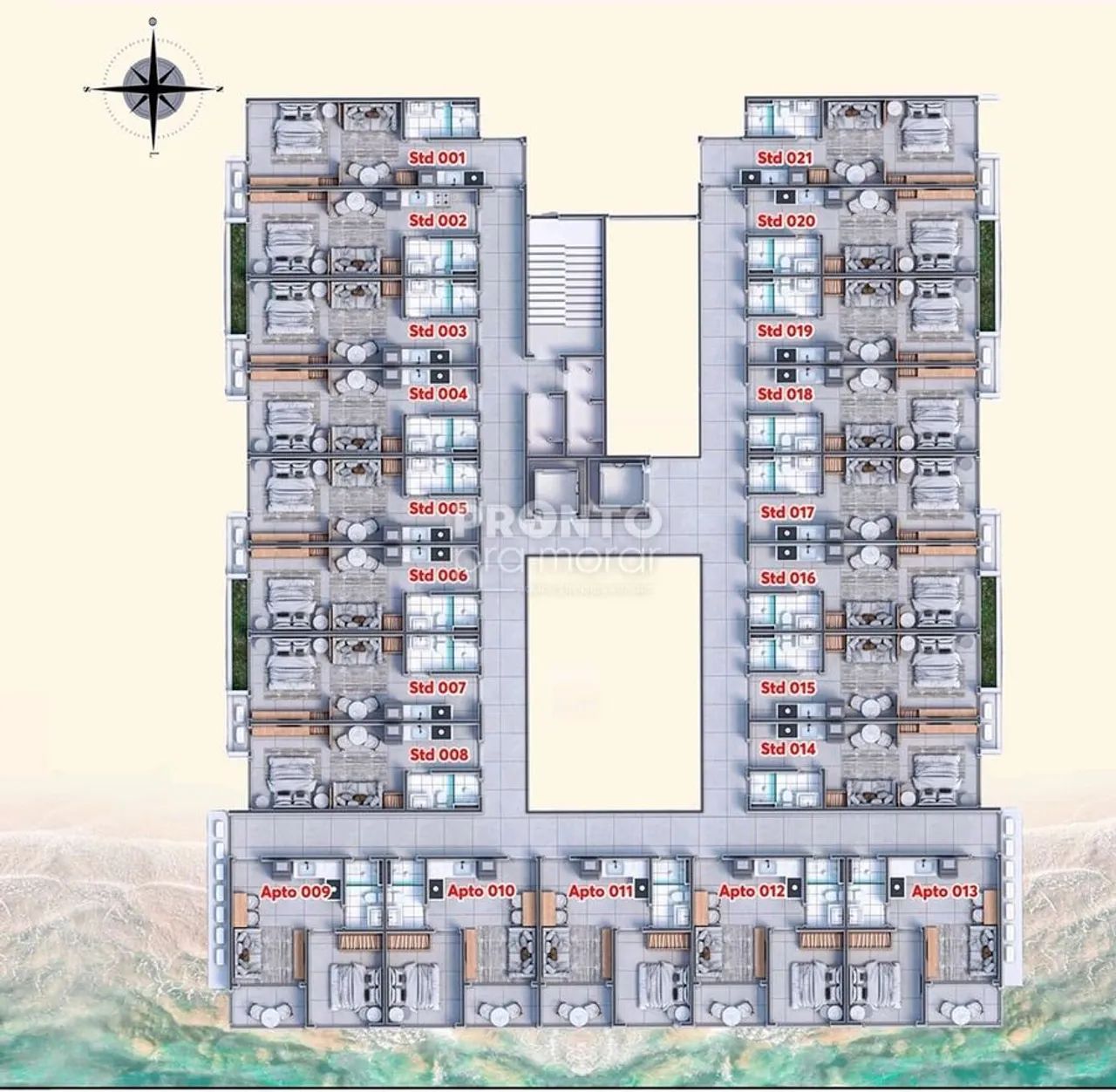 Apartamento com 1 quarto em Peroba - Foto 2