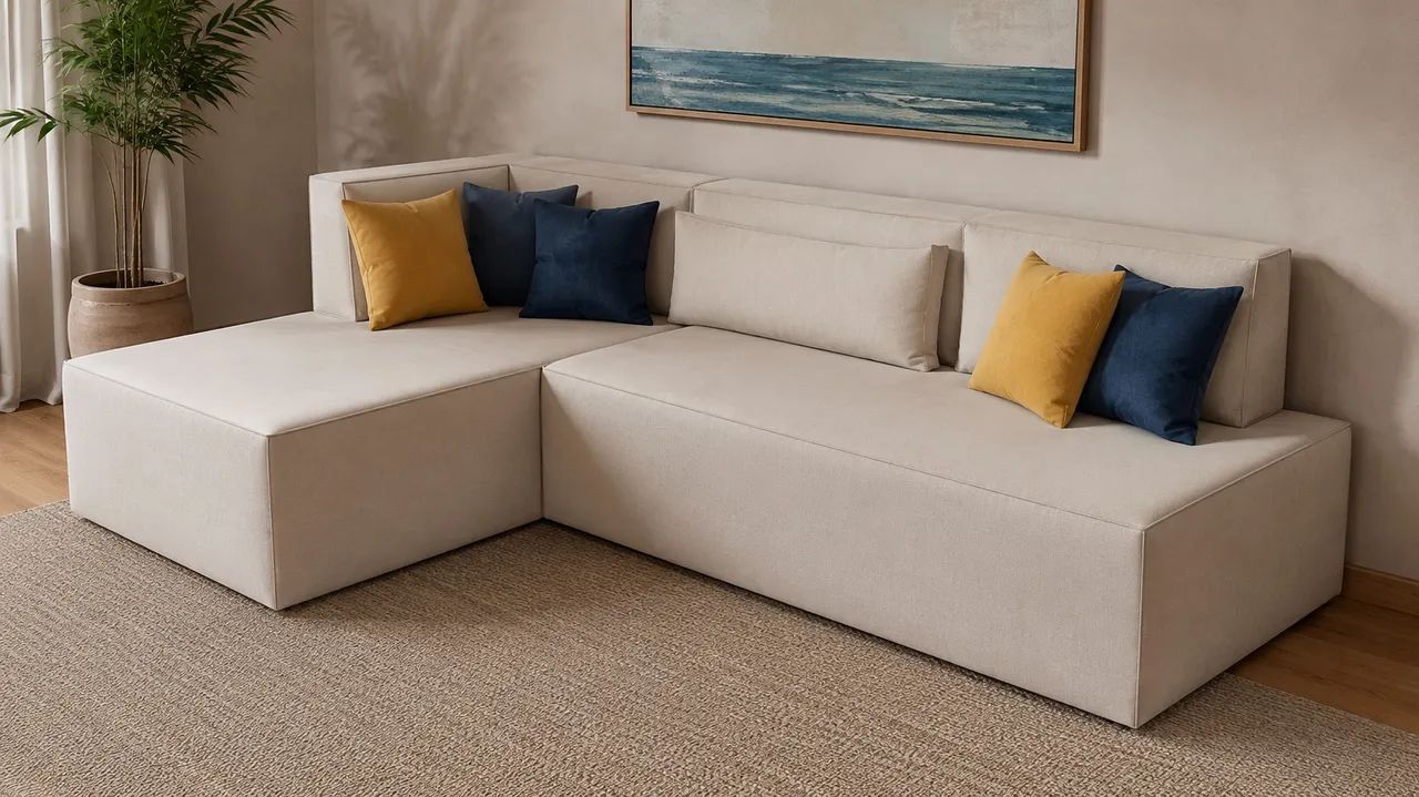 Sofá 2,40m - novo de fabrica - estofado personalizado - Foto 2