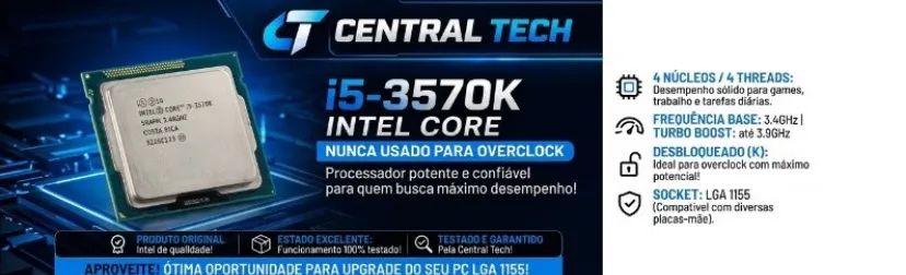 INTEL CORE i5-3570K À VENDA 