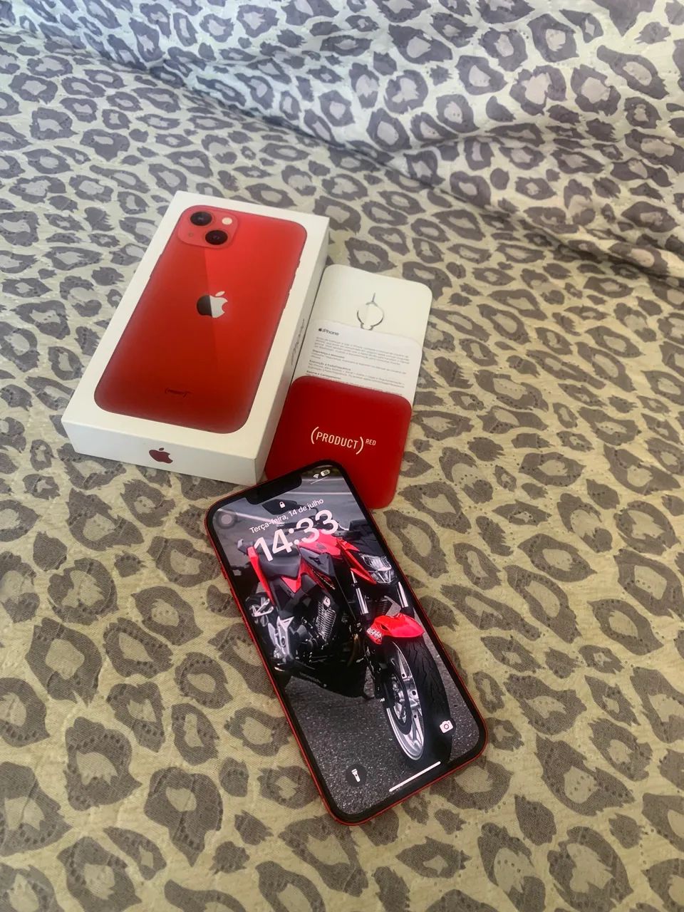 iPhone 13 128Gb Sem Face ID & câmera frontal não pega Vermelho Único dono   - Foto 2