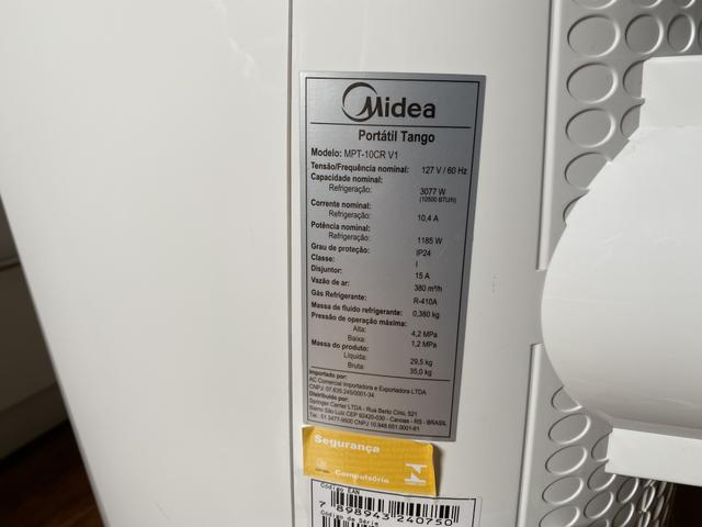 Ar condicionado portátil midea tango 10.500 Btu/h - 110v - Foto 5