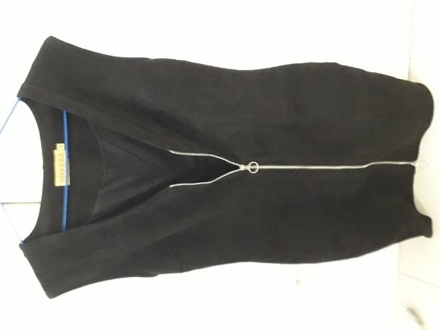 Vestido preto de festa, tecido camurça - Foto 3