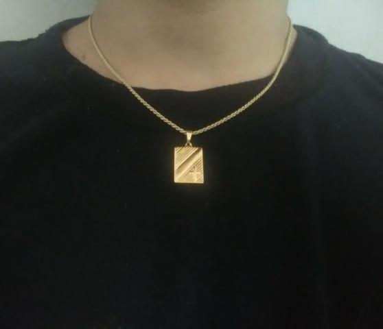 Corrente banhada a ouro