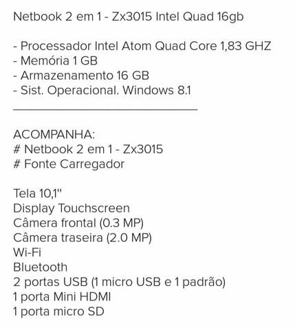 Netbook positivo 2 em 1