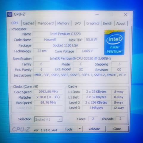 Intel Pentium G3220 Funcionando!