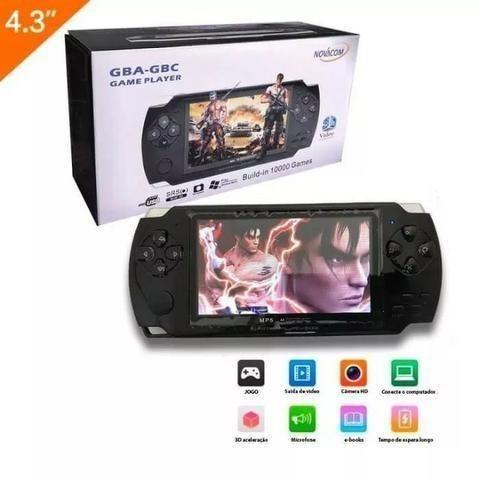 Mini Game Player Portátil 10 mil Jogos Novacom 8gb Nintendo Sega Mp3 Mp4 Preto