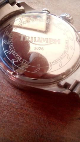 Relógio Triumph Motorcycles Original Inox - Movimento Suíço - Na Caixa! - Foto 2
