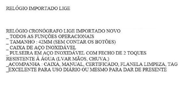 Última peça_Relógio cronógrafo de luxo_100% funcional_importado_novo_!! - Foto 4