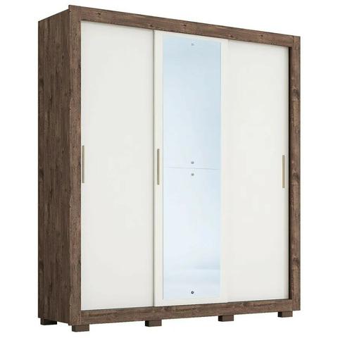 Guarda Roupa Luana MDF C/ Espelho, 3 Portas de Correr(Novo) Promoçao - Foto 3