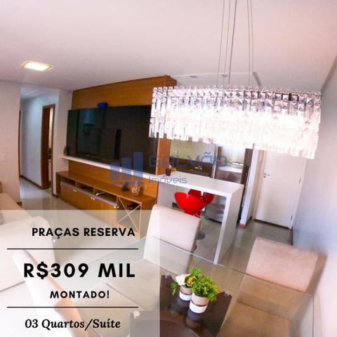 JG. Excelente apto c/ vista para o mar de 3 quartos com suíte montado no Praças Reserva!! - Foto 18