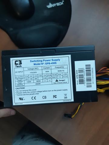 Fonte C3tech 450w bivolt