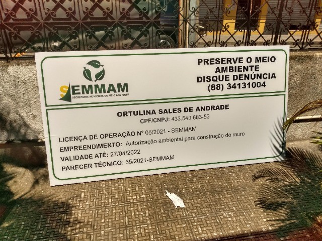 Placa da Semace, Seman - Foto 3