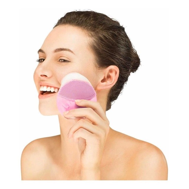 Esponja elétrica massageadora forever limpeza facial - Foto 4