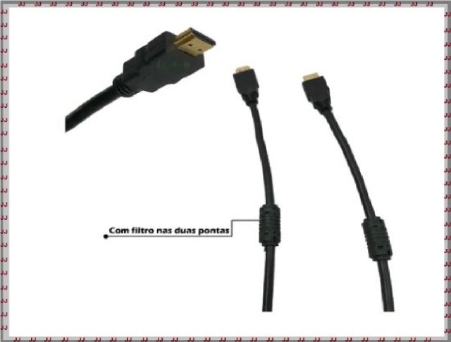 Cabo 15 metros Hdmi full hd 1.4 e filtros nas pontas - Foto 3