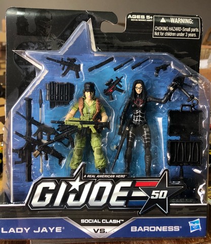 GI JOE 50TH/LADY JAYE vs BARONESS