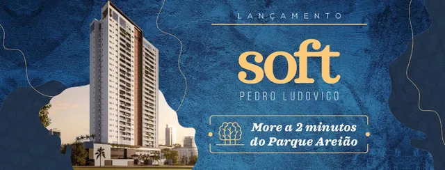 Apartamento 2 Qts 62,73 MT² Soft Pedro Ludovico + Rooftop + Academia + Área Lazer