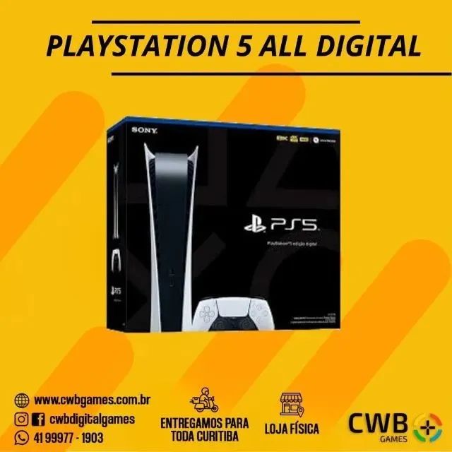 Loja física. PlayStation 5 mídia digital, lacrado com garantia 1 ano Sony  Brasil - Videogames - Recreio dos Bandeirantes, Rio de Janeiro 1246782258